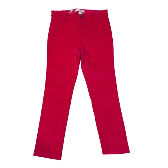 NWT TBBC Size 12 Girls Pep Club Pant in Corduroy Raleigh Red - Picture 1 of 4